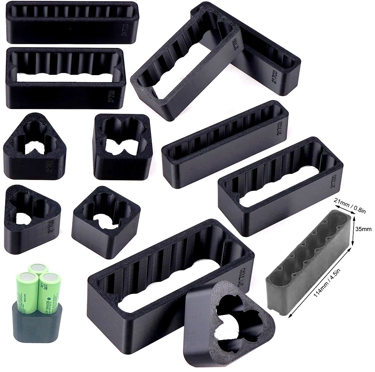 Bastidores 18650 - Negro